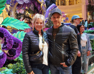 a couple at bellagio